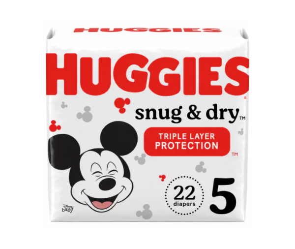 Huggies Snug Dry  Size 5 Jumbo 22X