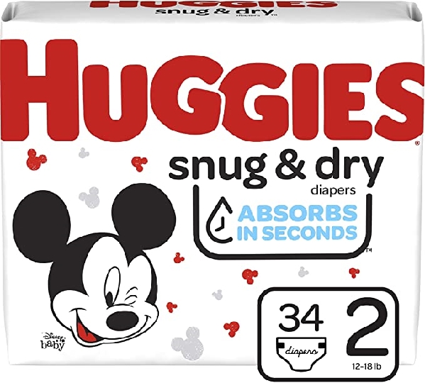 Huggies Snug & Dry Size 2 Jumbo 34X